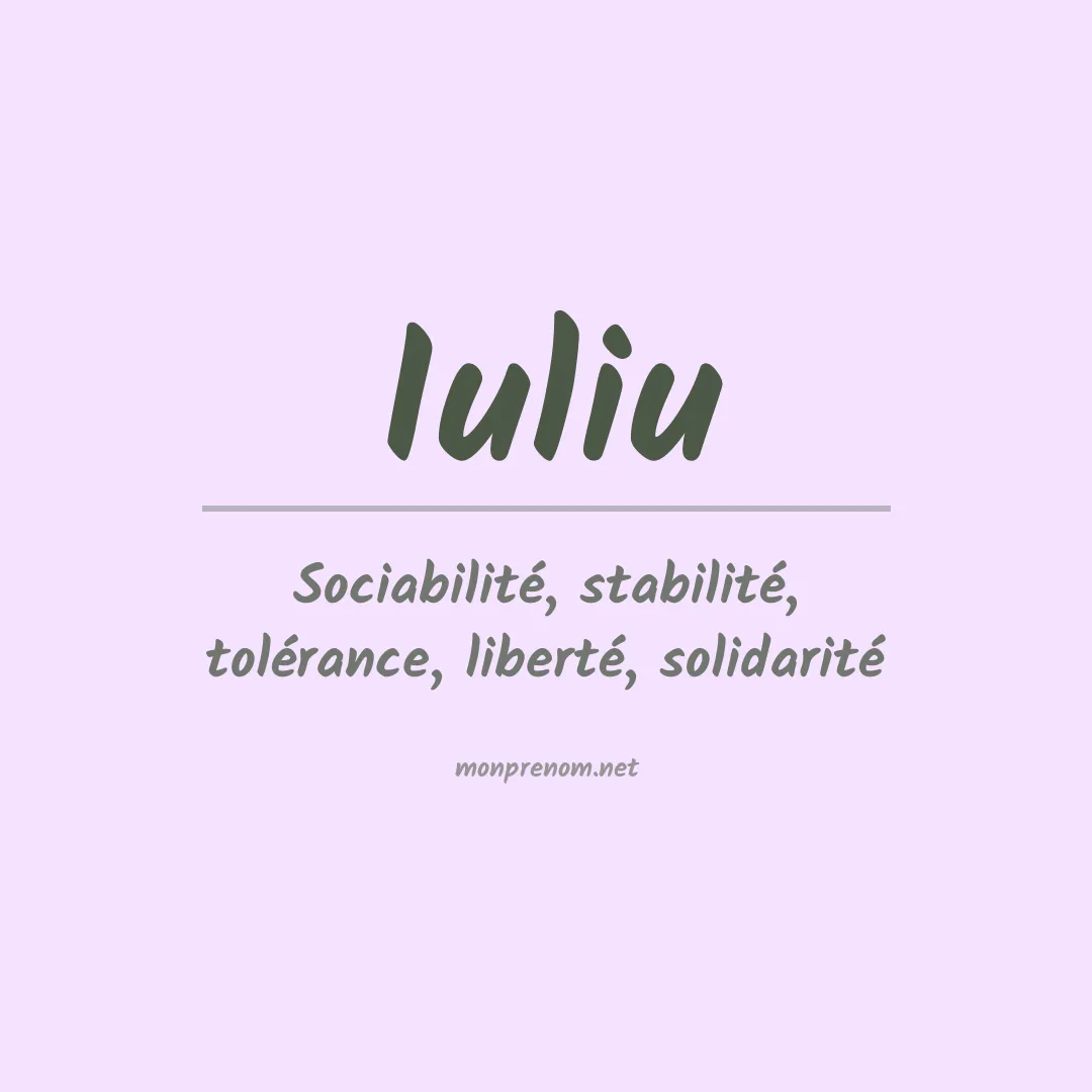 Signification du prénom Iuliu