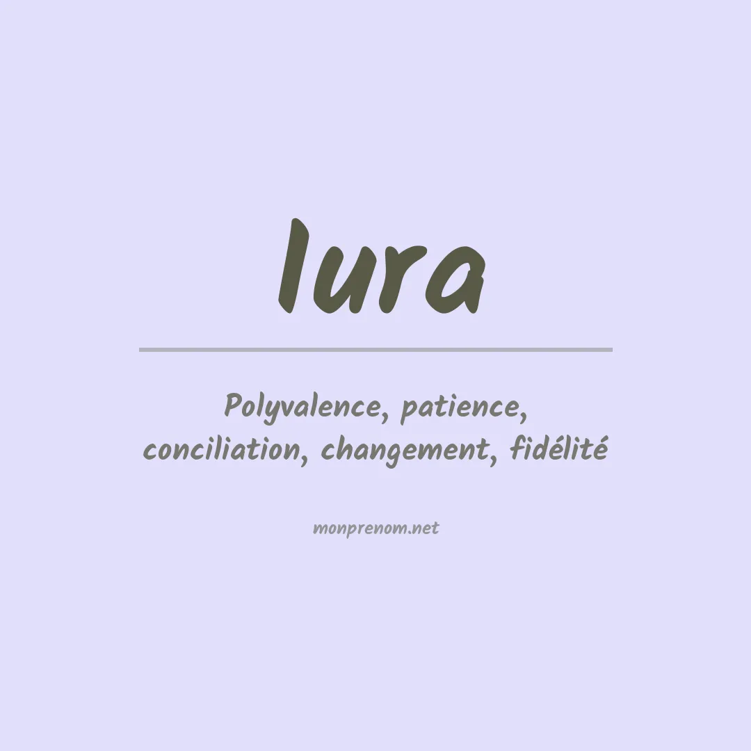 Signification du prénom Iura
