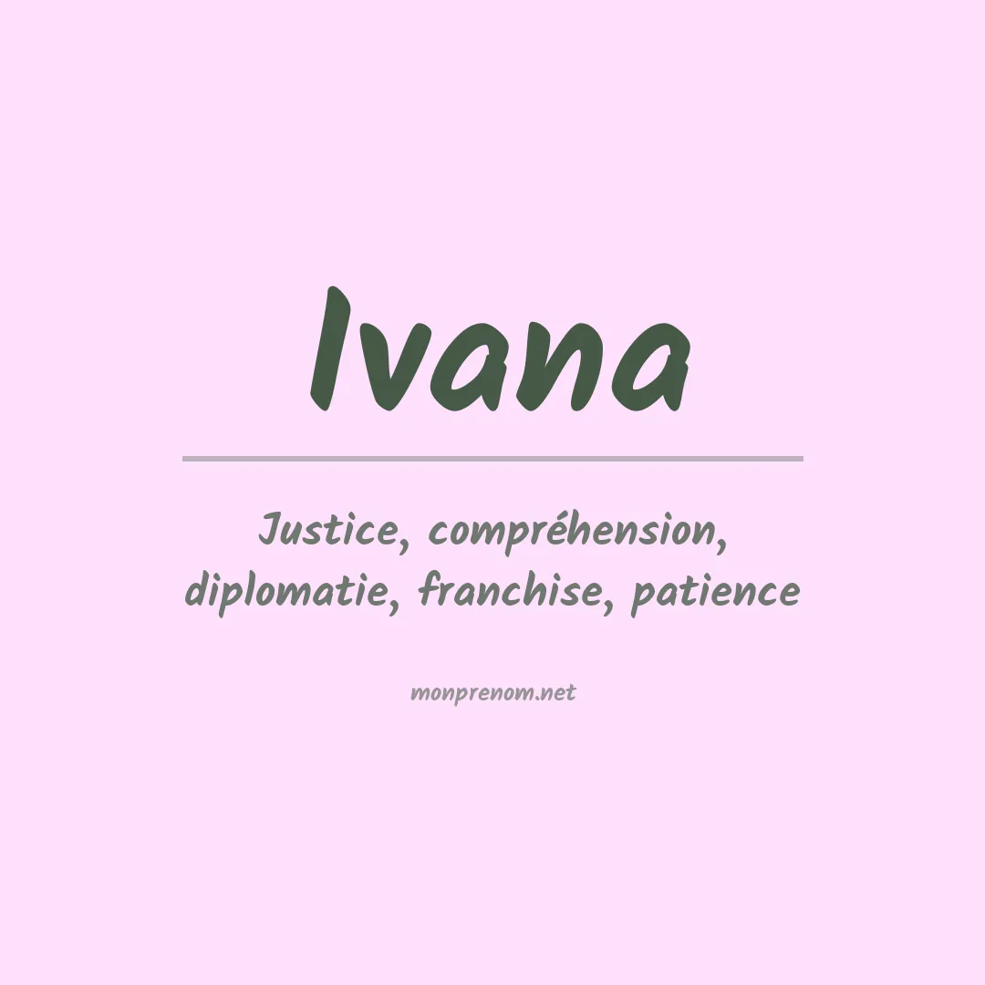 Prénom Ivana