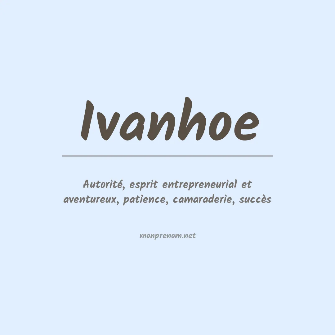 Prénom Ivanhoe