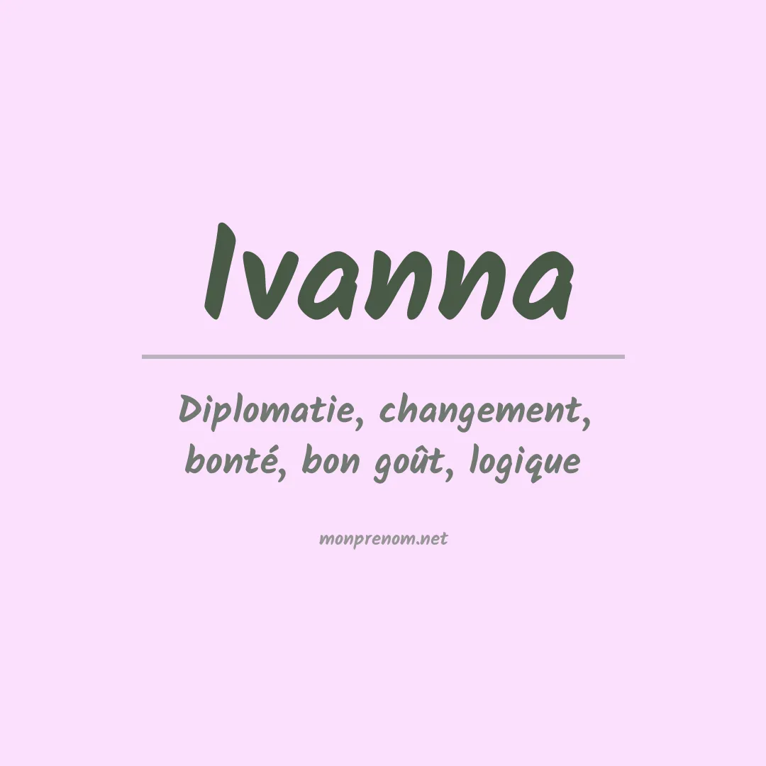 Prénom Ivanna