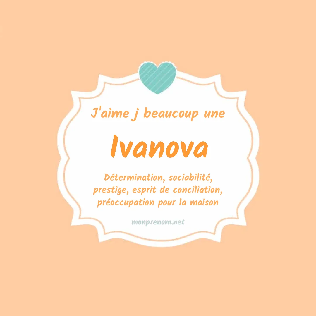 J'aime beaucoup Ivanova