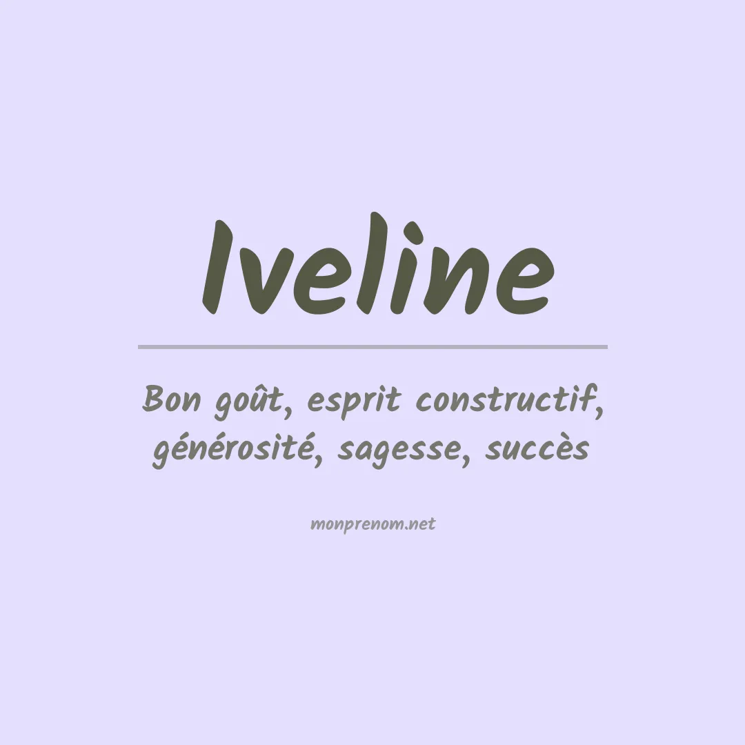 Signification du prénom Iveline