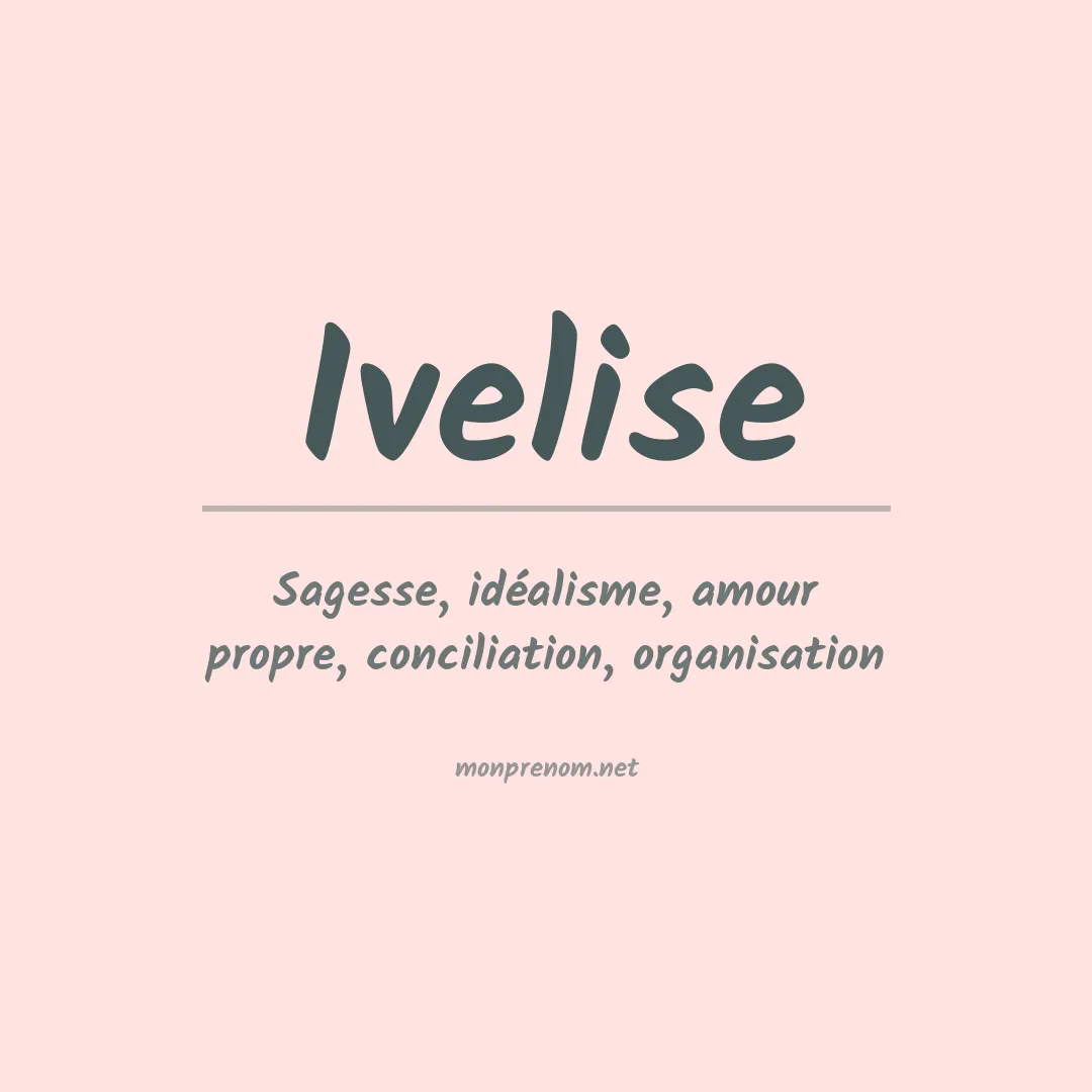 Prénom Ivelise