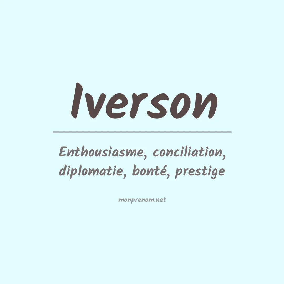Prénom Iverson