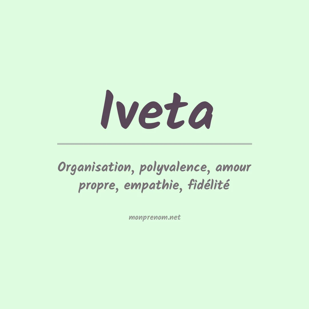 Prénom Iveta