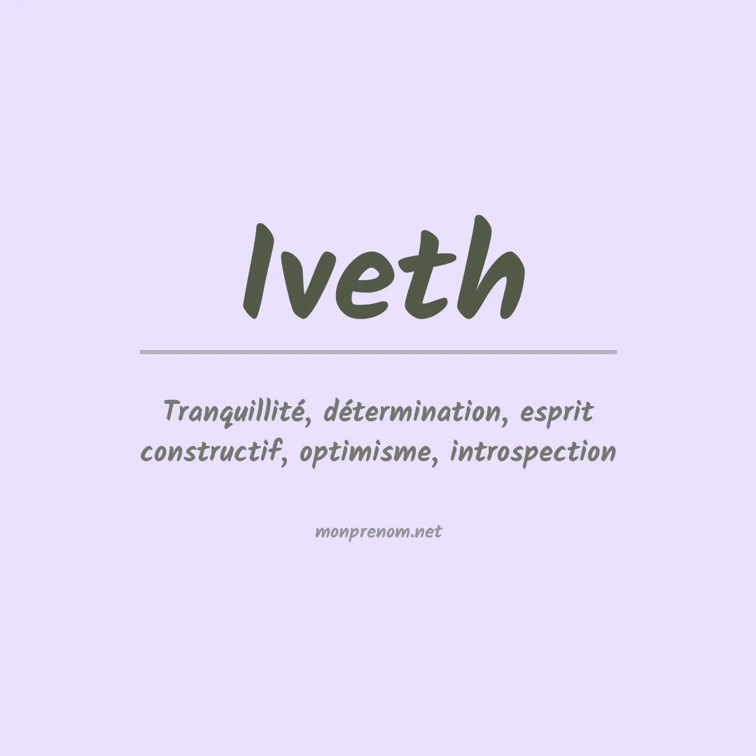 Signification du prénom Iveth