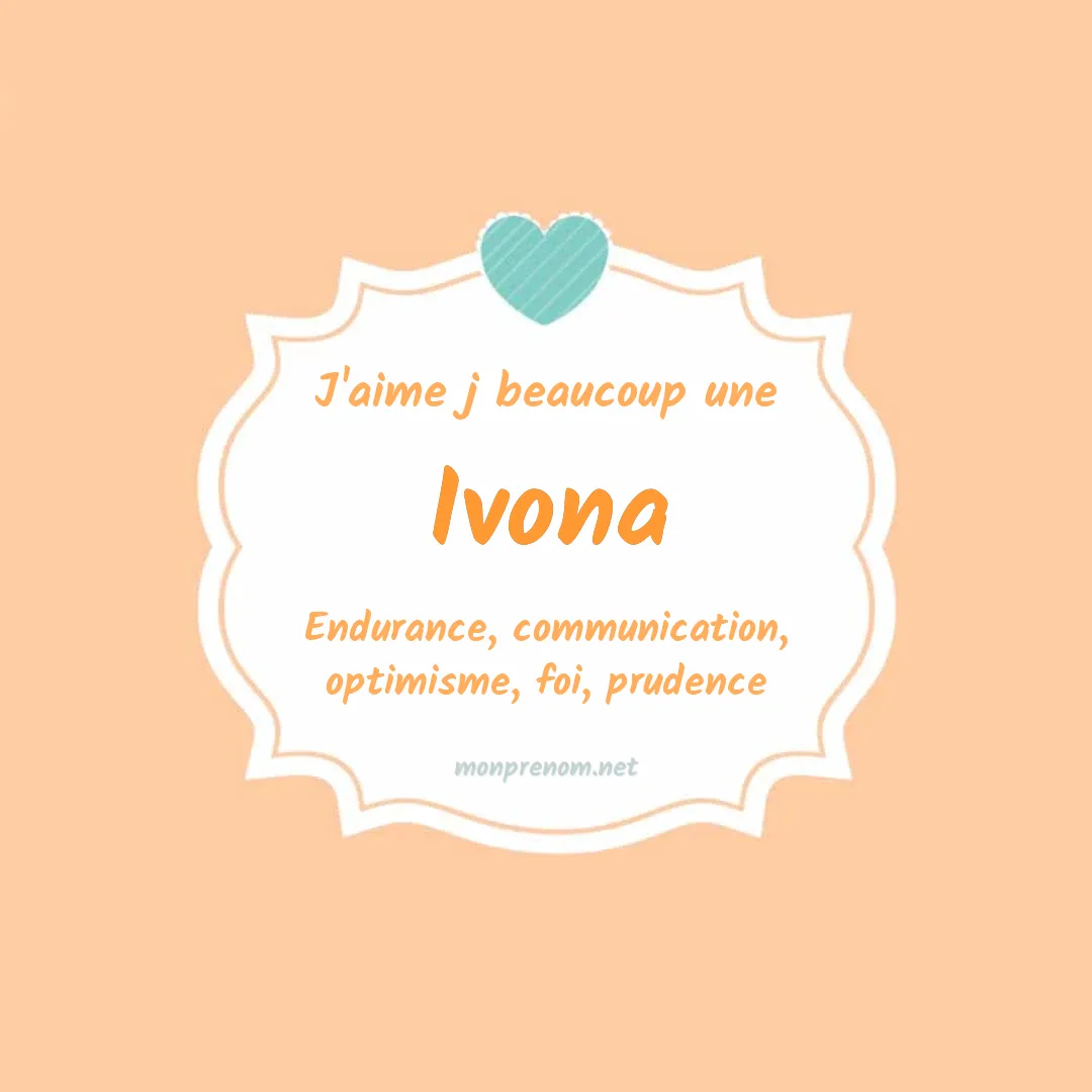 J'aime beaucoup Ivona