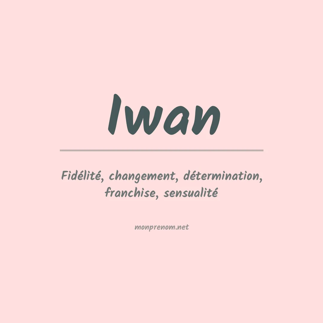 Prénom Iwan