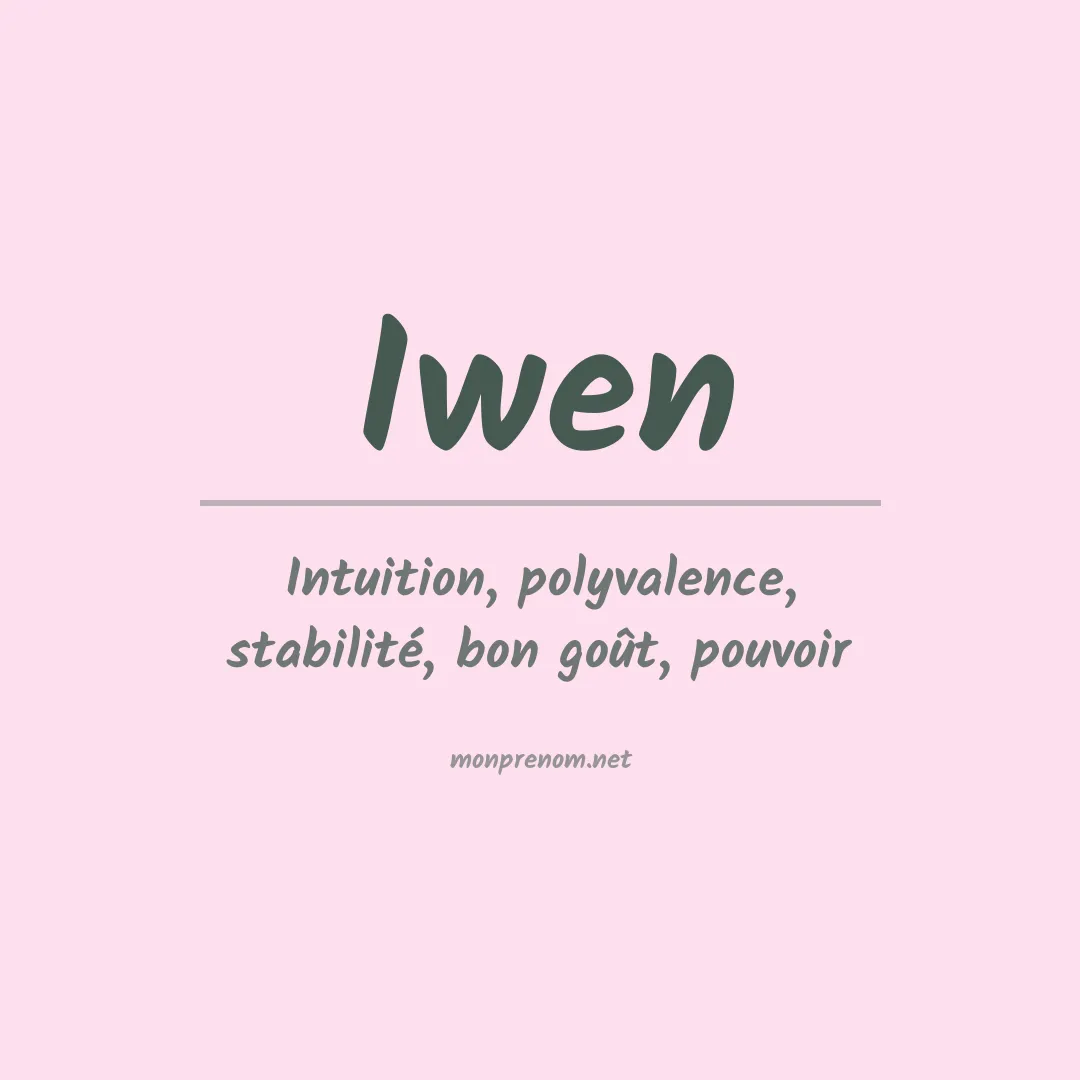 Prénom Iwen