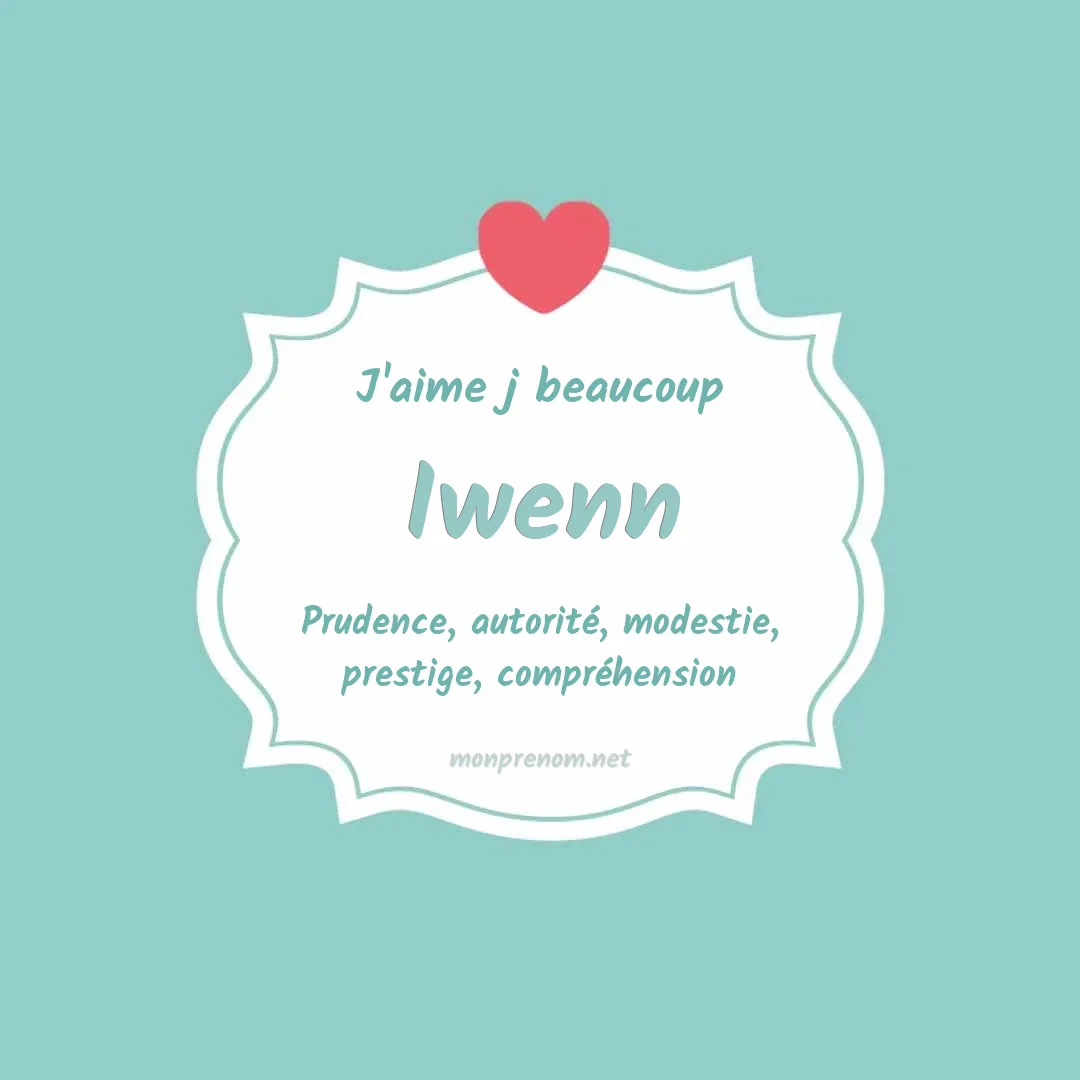 J'aime beaucoup Iwenn