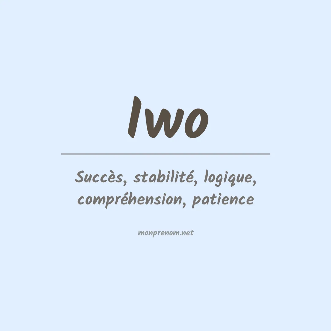 Signification du prénom Iwo