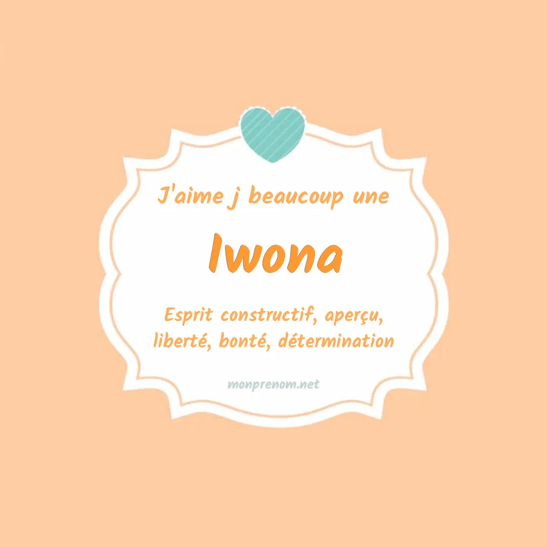 J'aime beaucoup Iwona