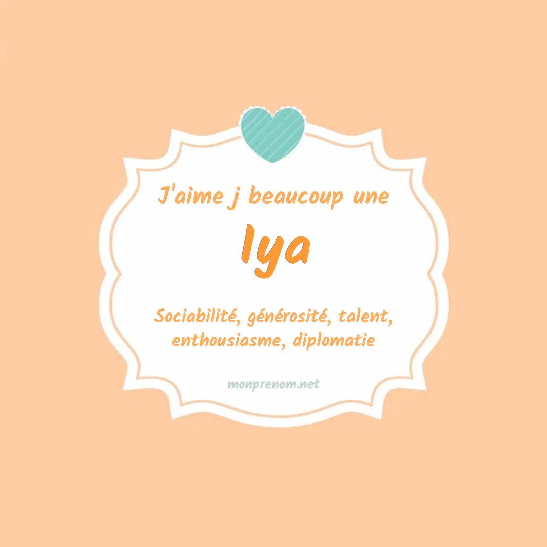 J'aime beaucoup Iya
