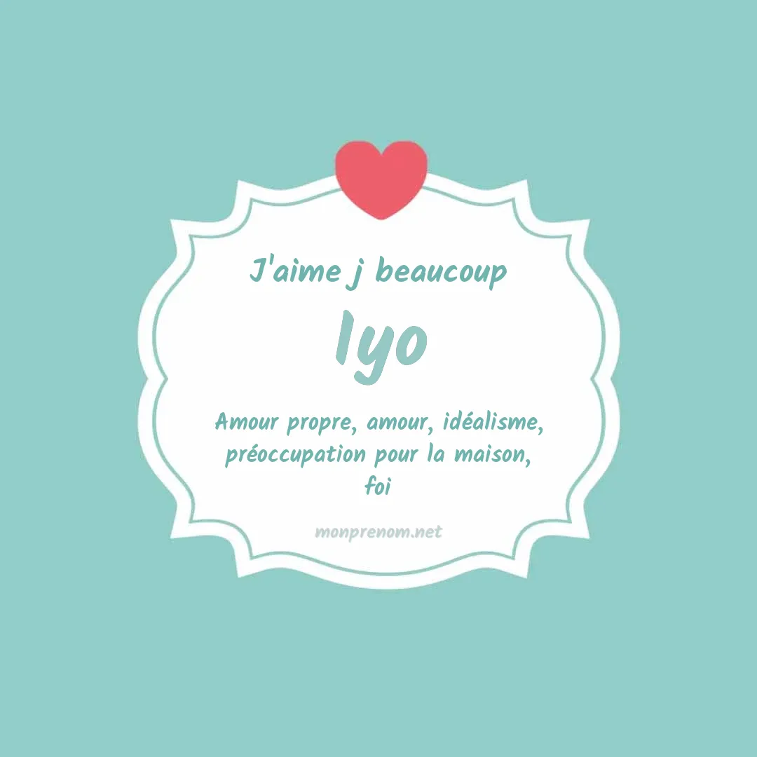 J'aime beaucoup Iyo
