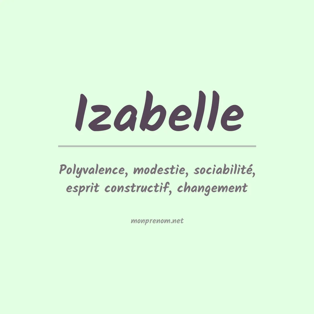 Prénom Izabelle