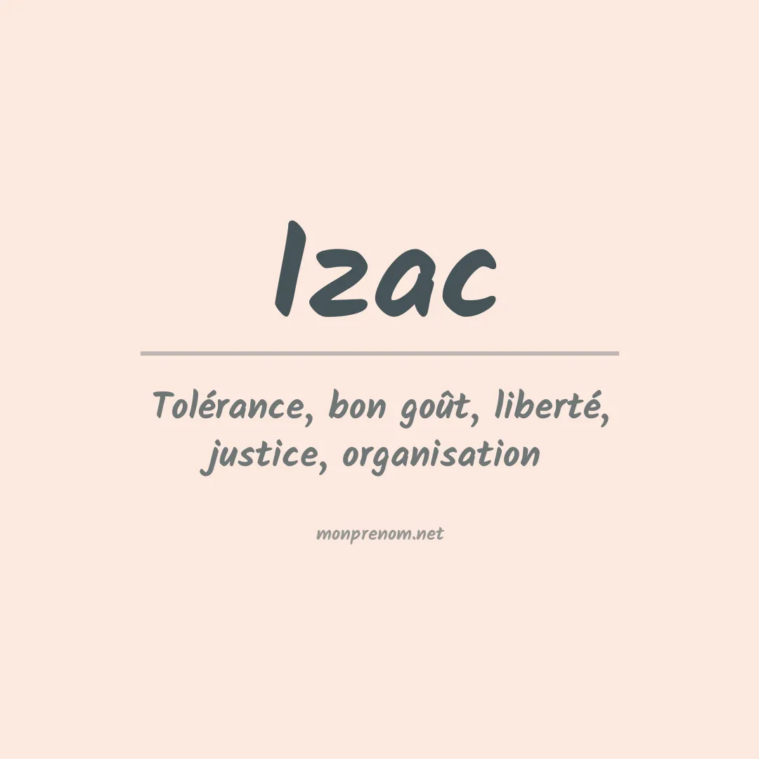 Prénom Izac