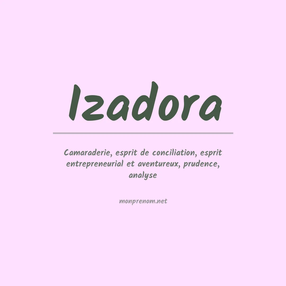 Prénom Izadora