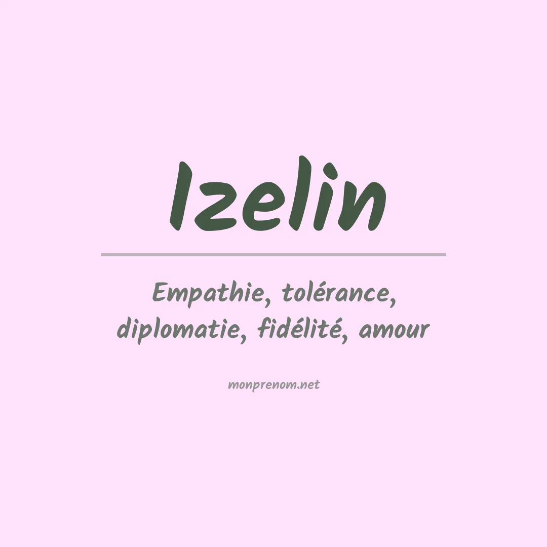 Prénom Izelin