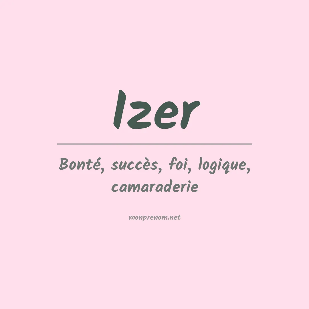 Prénom Izer
