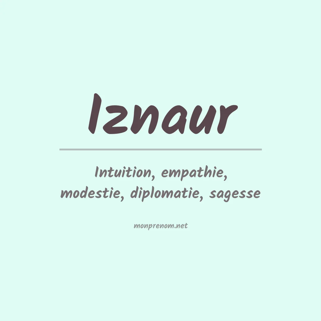 Signification du prénom Iznaur