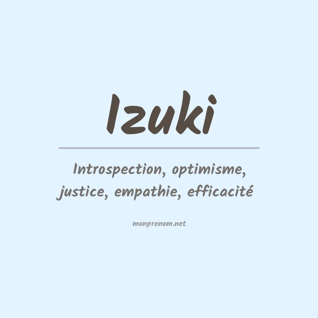 Prénom Izuki