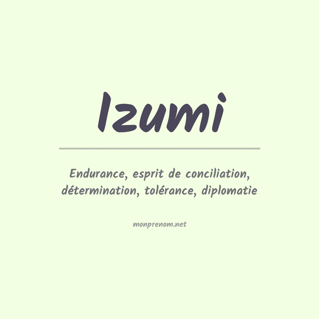Prénom Izumi