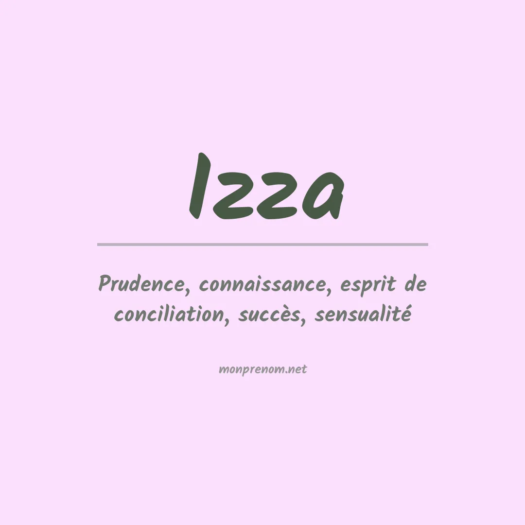 Signification du prénom Izza