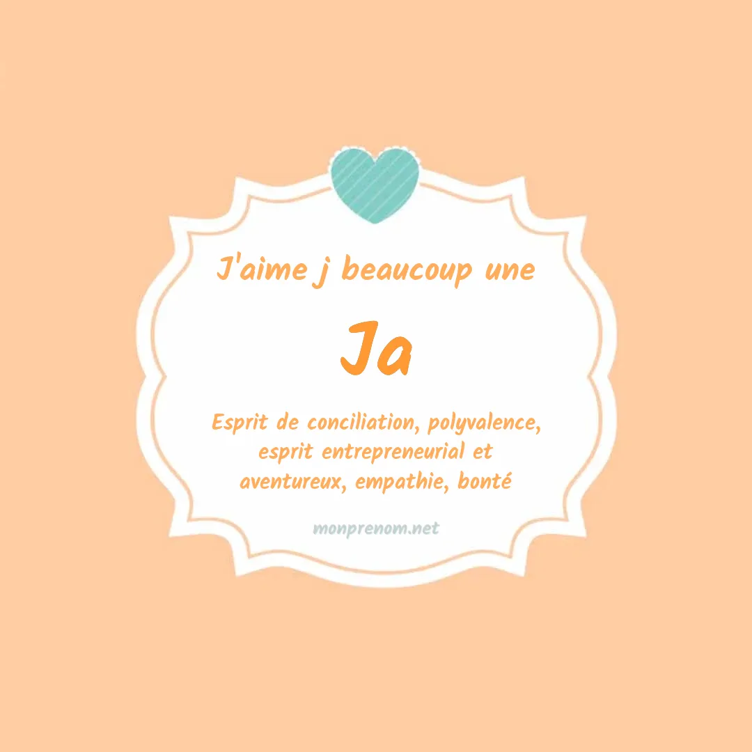 J'aime beaucoup Ja