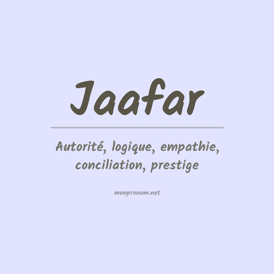 Prénom Jaafar
