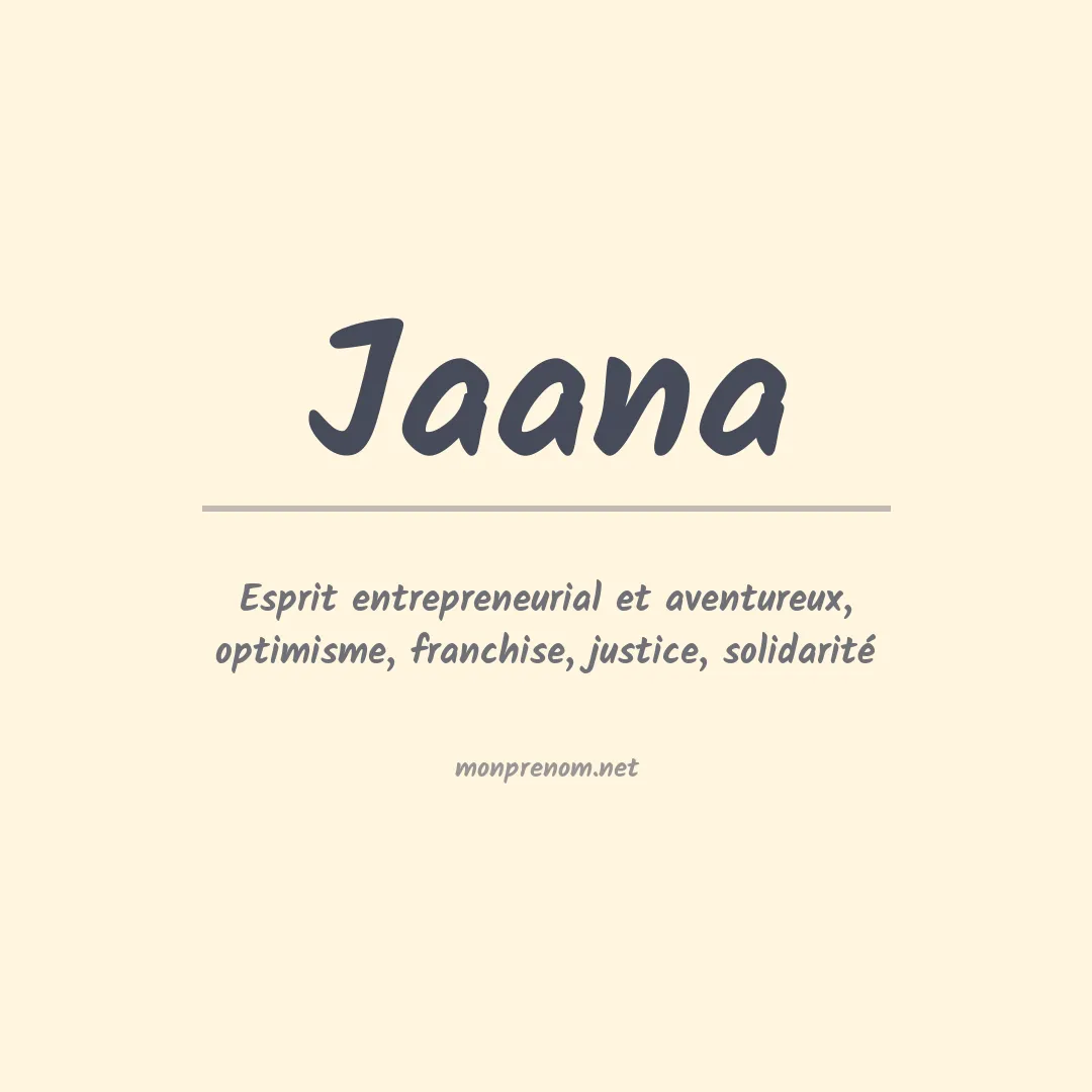 Prénom Jaana