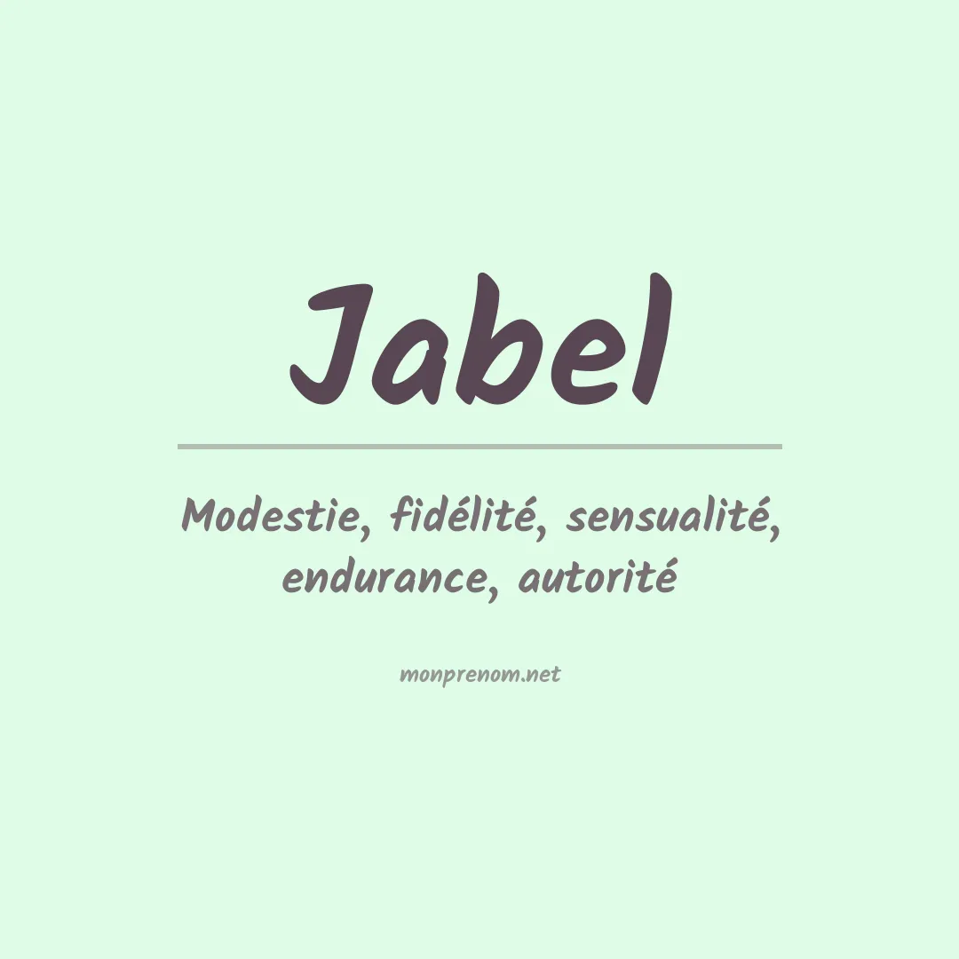 Prénom Jabel
