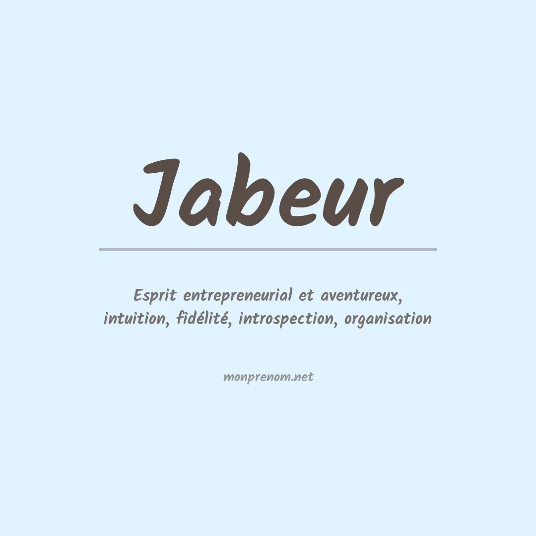 Prénom Jabeur