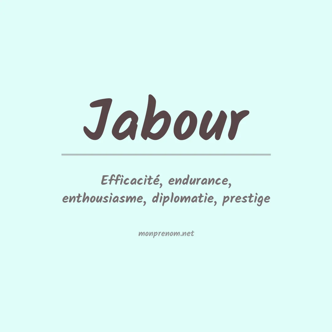 Prénom Jabour