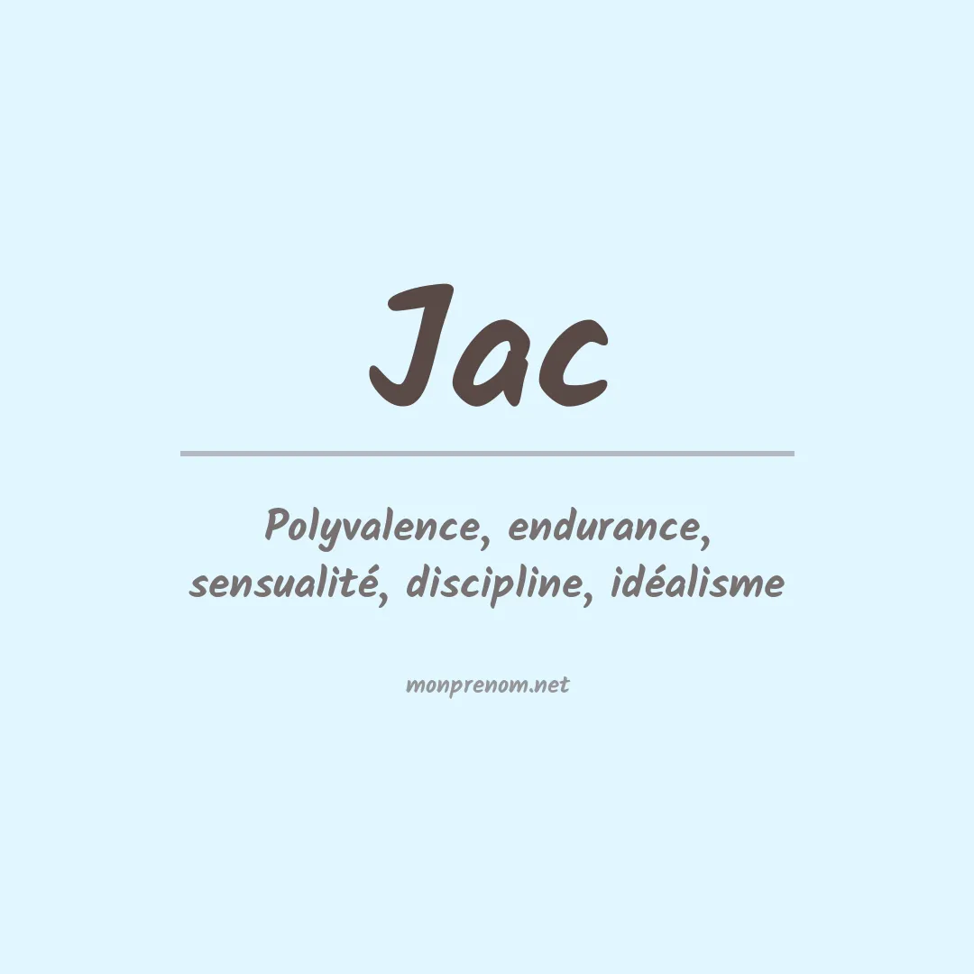 Prénom Jac