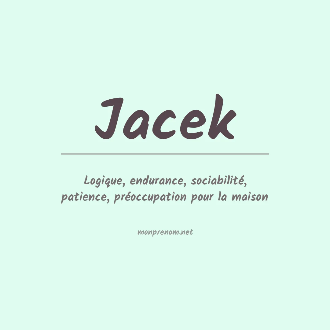 Prénom Jacek