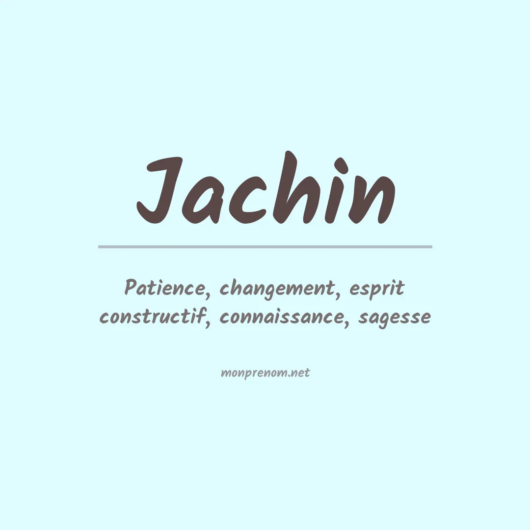 Prénom Jachin