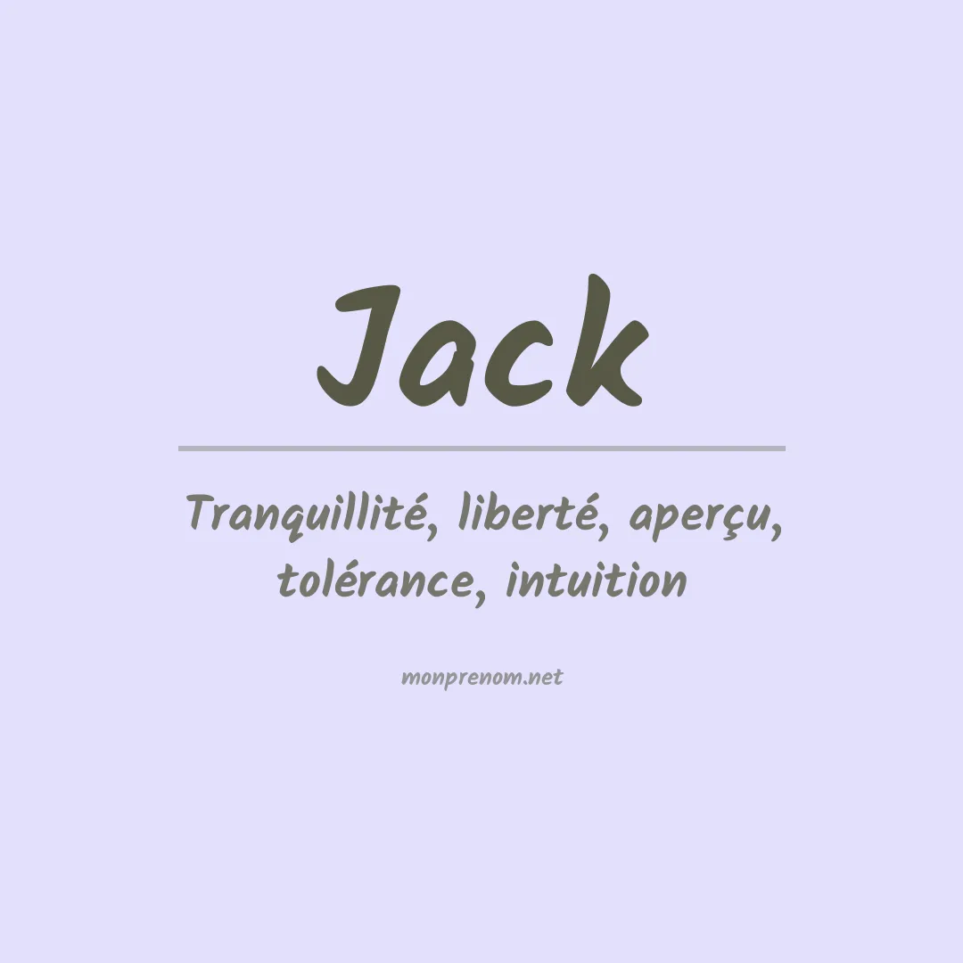 Prénom Jack