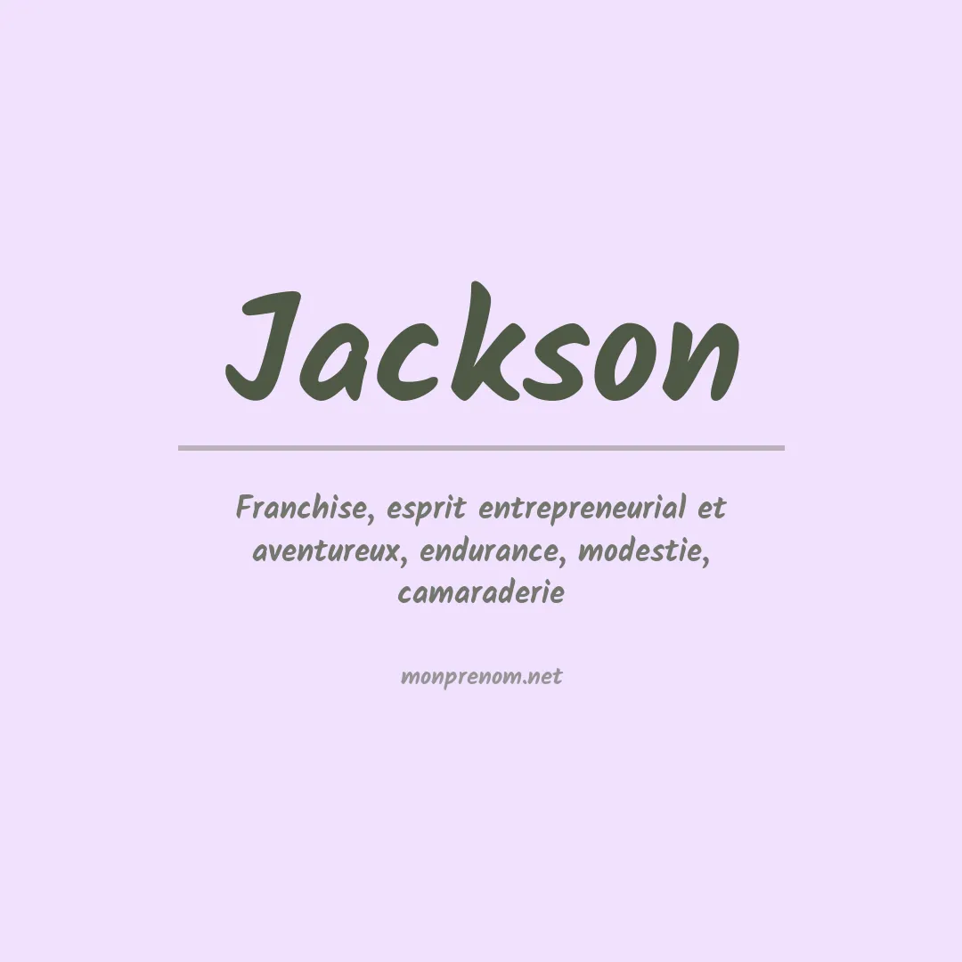 Prénom Jackson