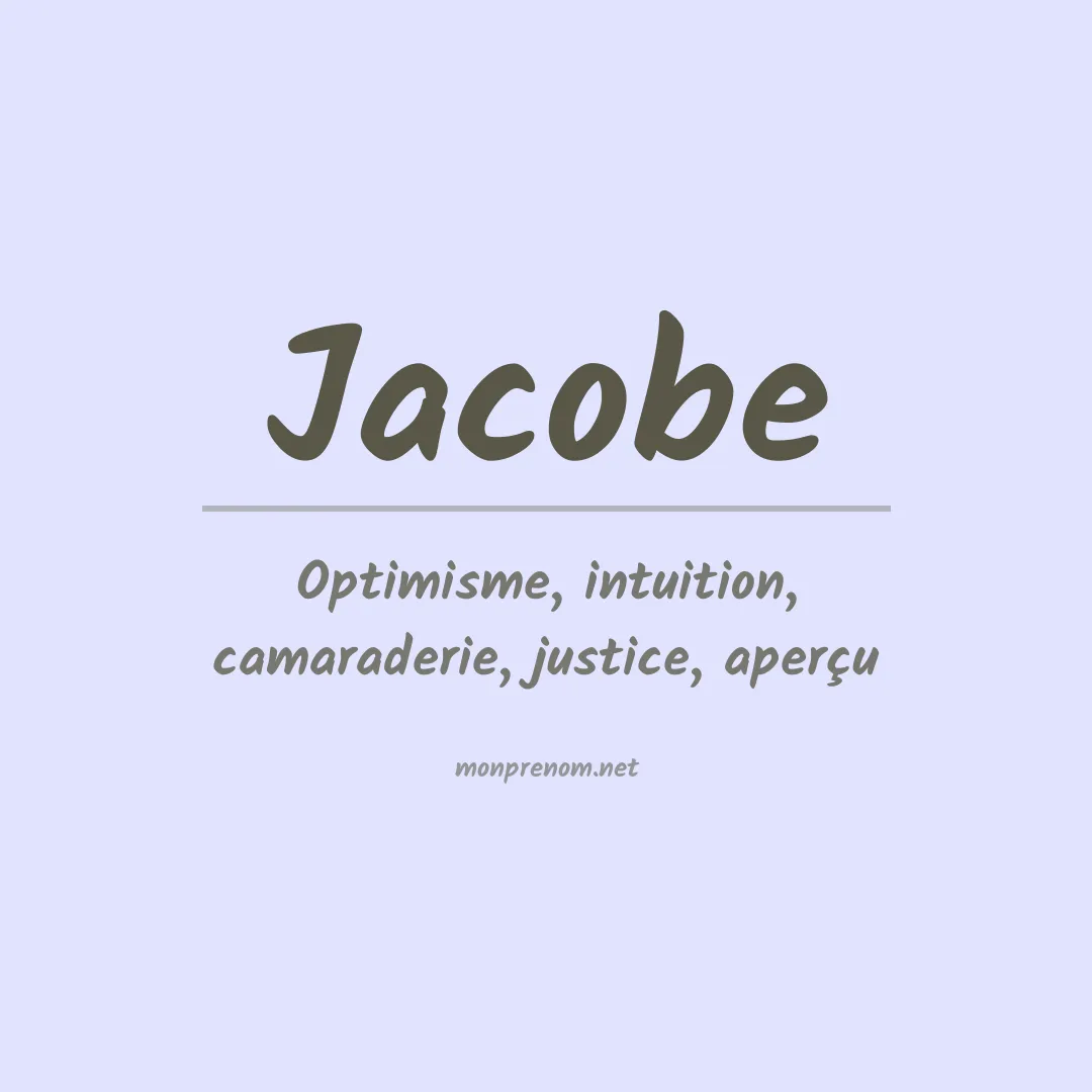 Prénom Jacobe