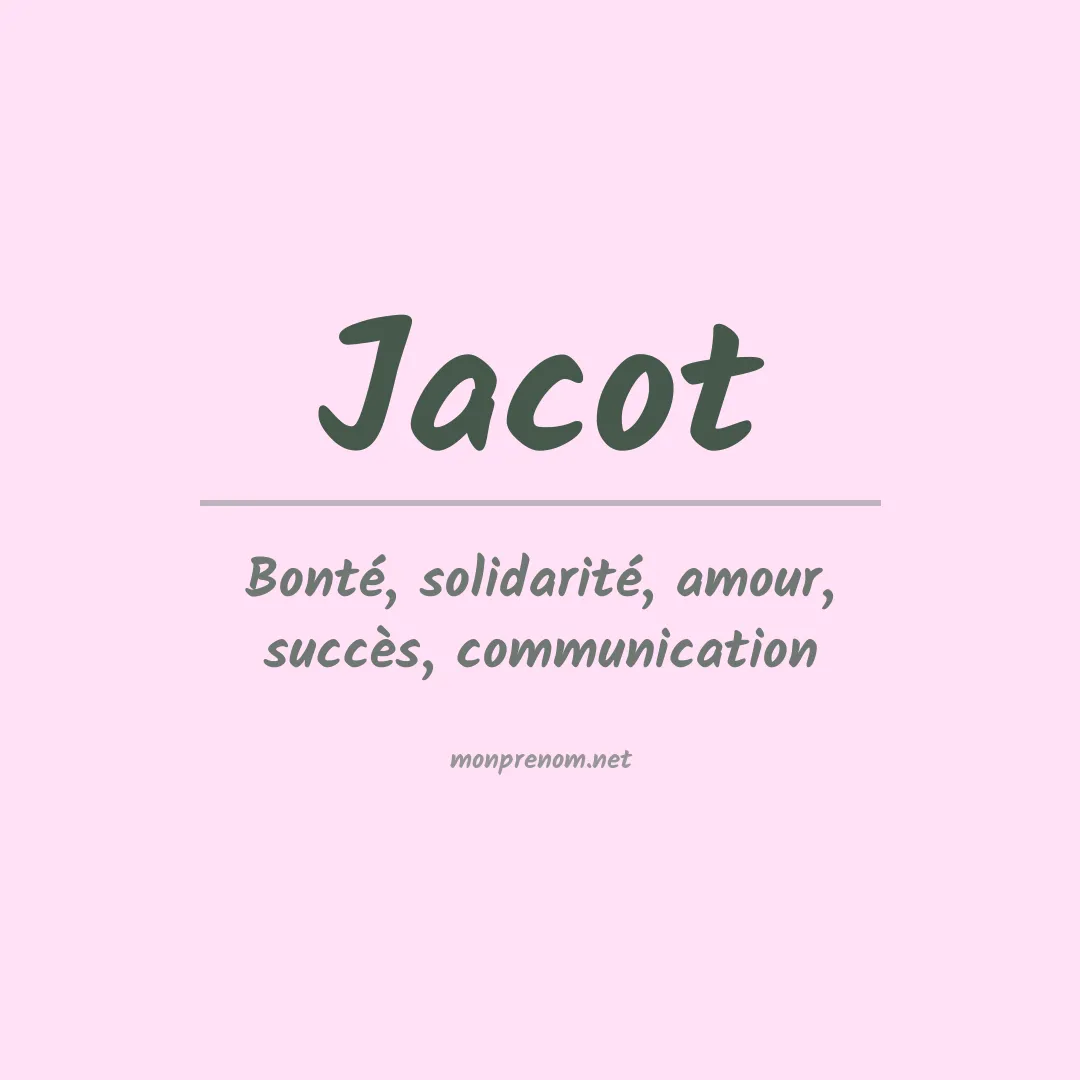 Prénom Jacot