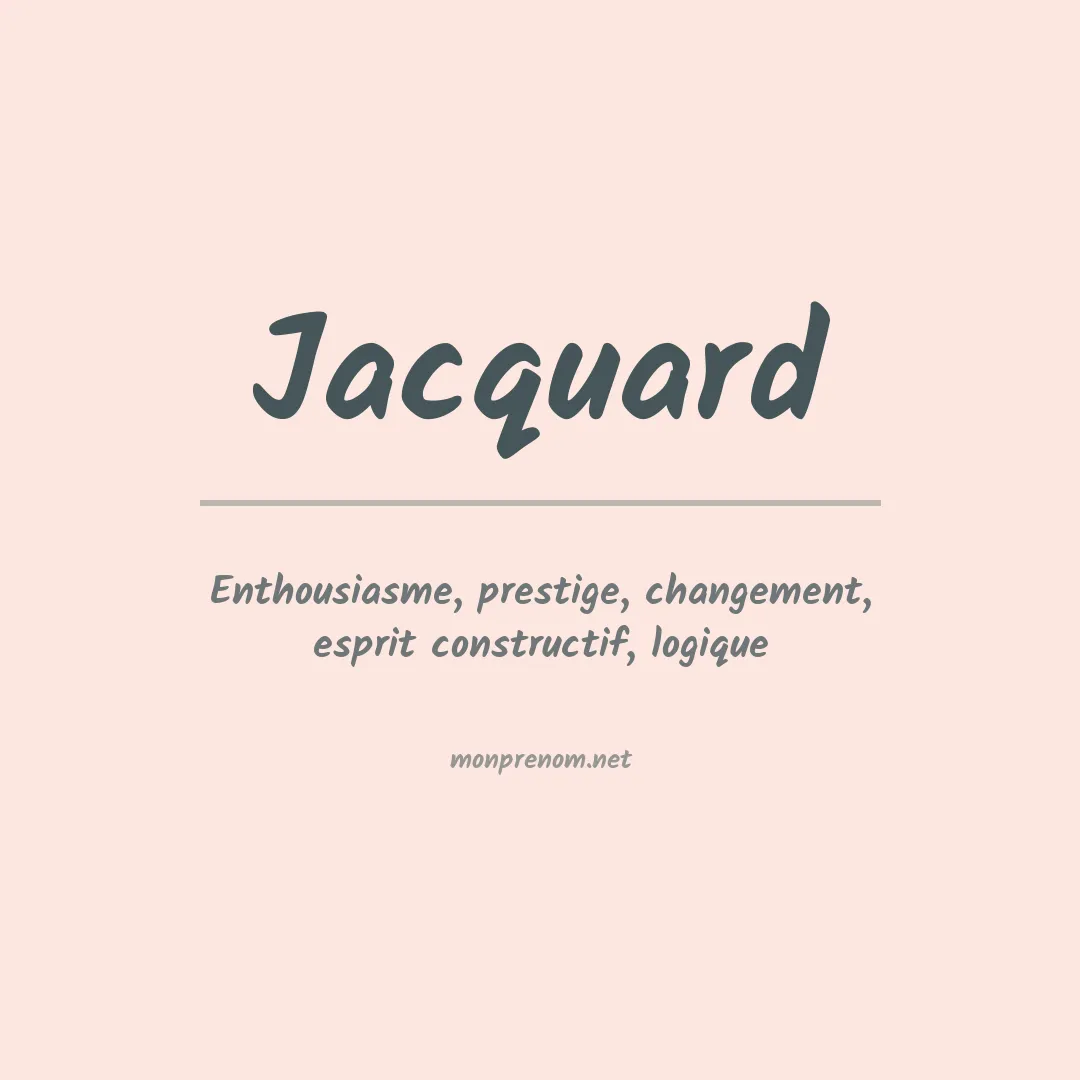 Prénom Jacquard