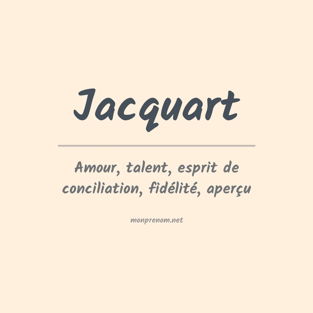 Prénom Jacquart