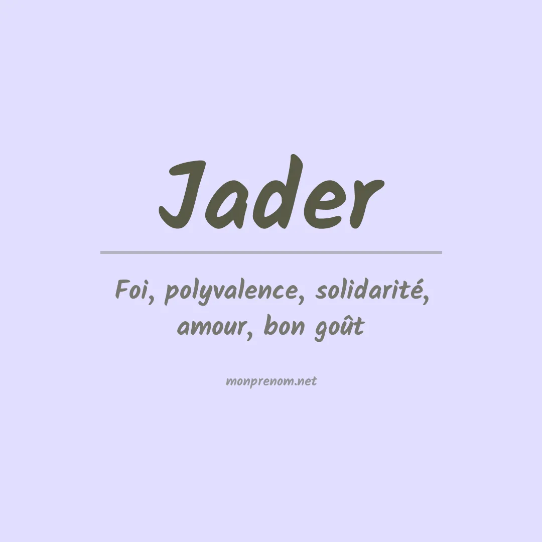 Prénom Jader