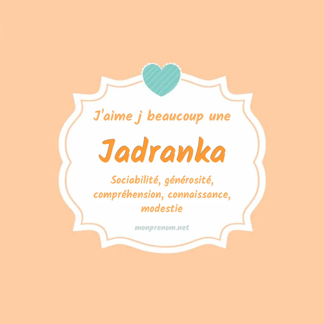 J'aime beaucoup Jadranka