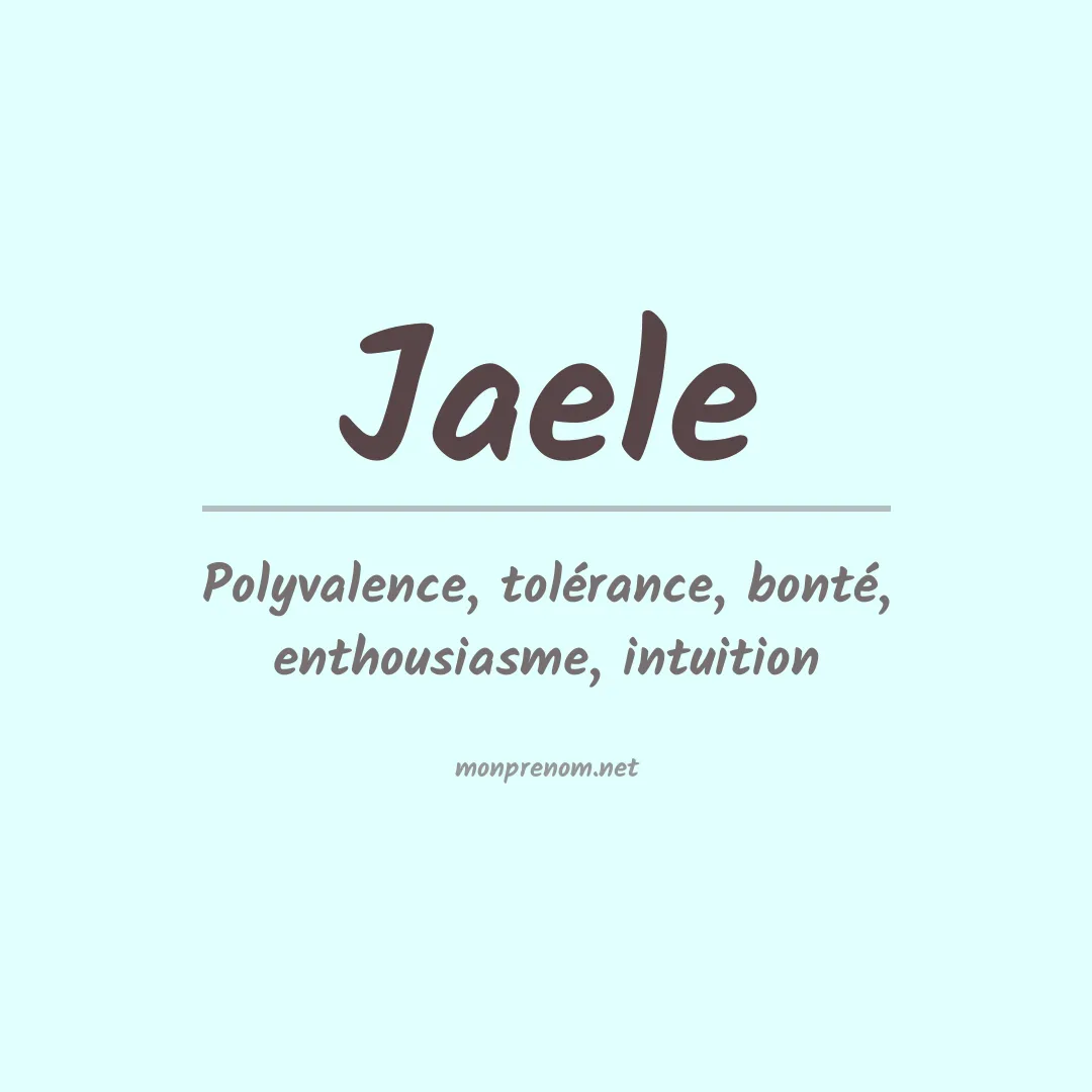 Prénom Jaele