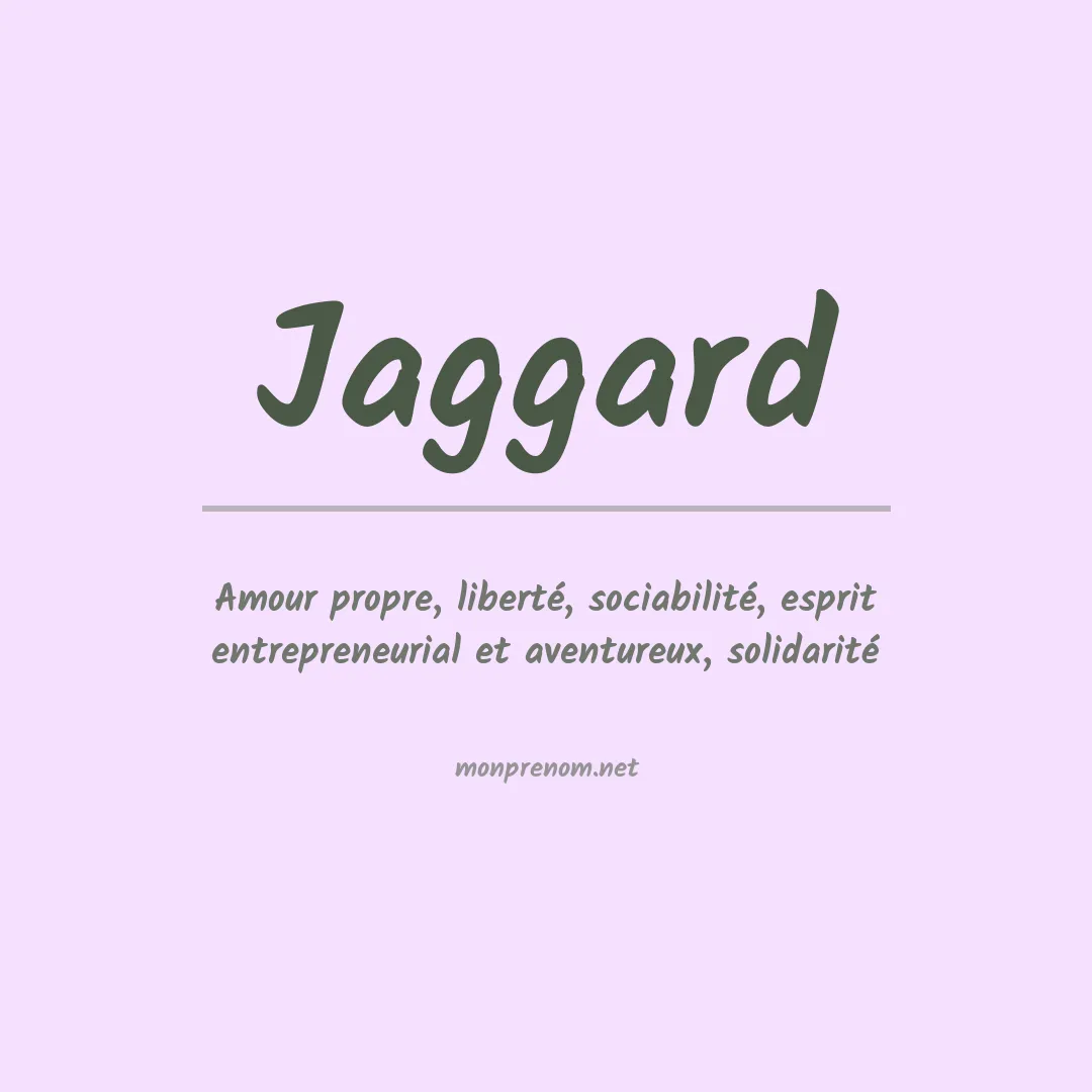 Prénom Jaggard