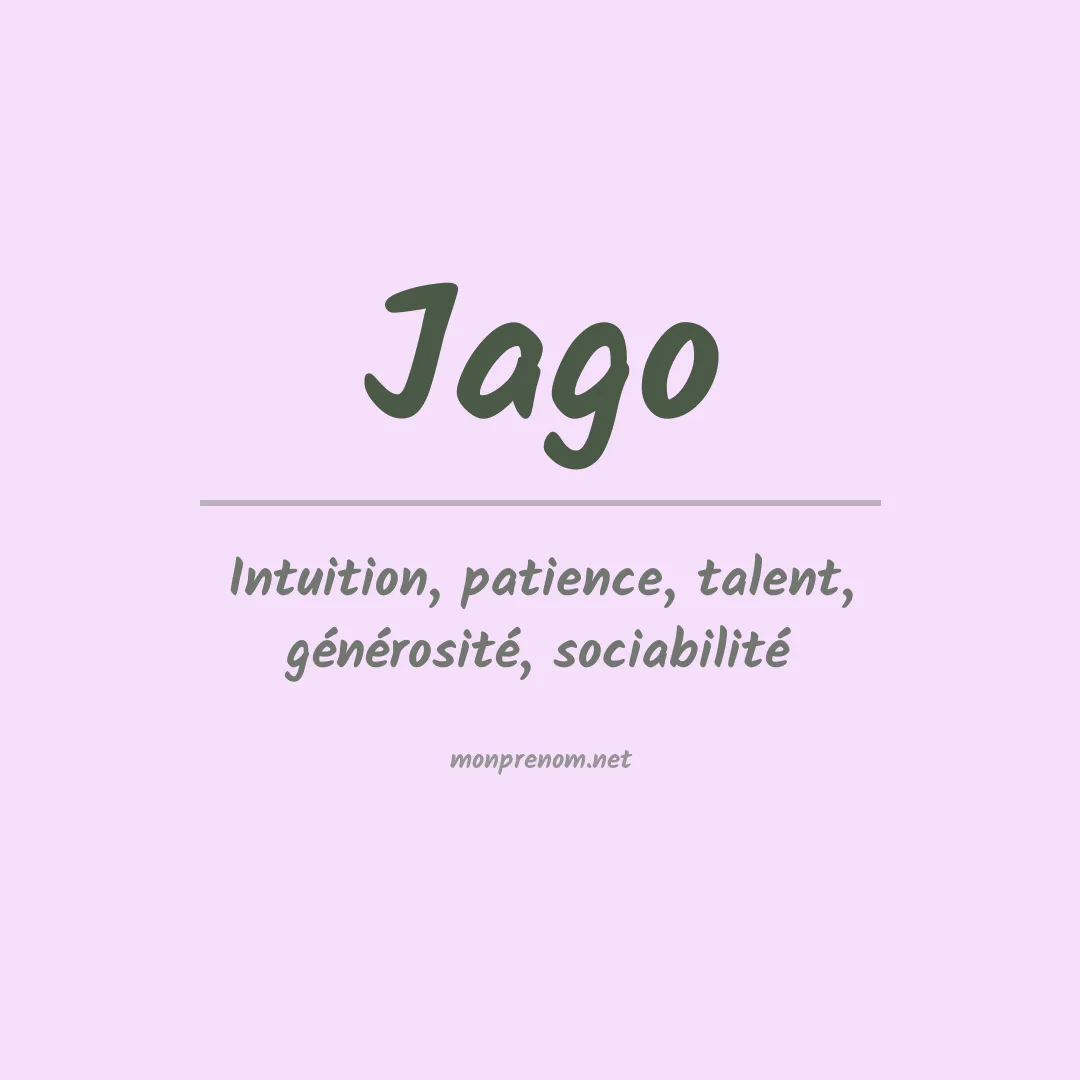 Prénom Jago