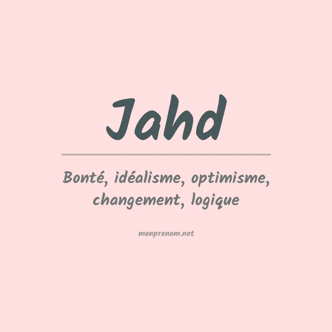 Prénom Jahd