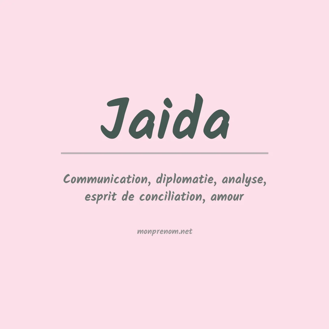 Prénom Jaida